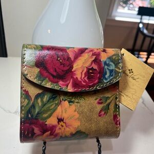 Patricia Nash Vintage Victorian Garden REITI  Genuine Leather RFID Wallet NWT